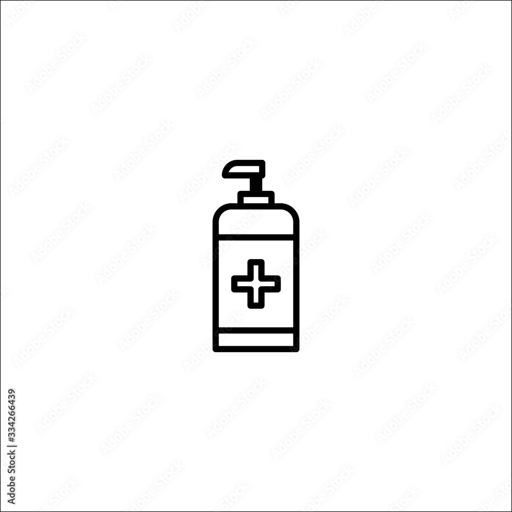 hand sanitizer icon vector illustration hand sanitizer icon vector illustration