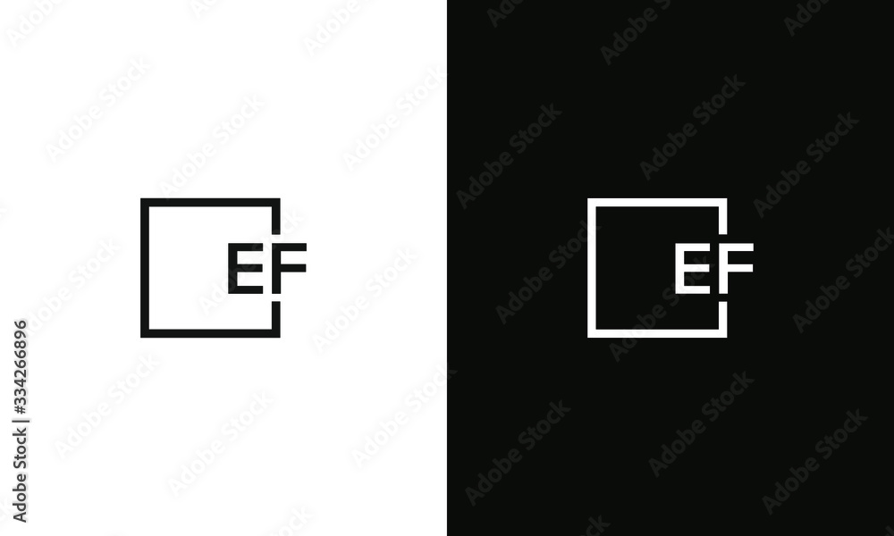 Letter EF Logo design concept template for business - obrazy, fototapety, plakaty 
