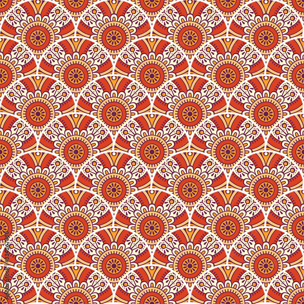 Fototapeta premium Vintage floral seamless pattern