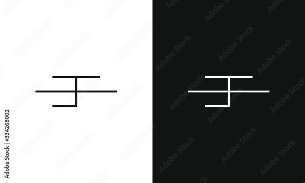 Letter EF Logo design concept template for business - obrazy, fototapety, plakaty 