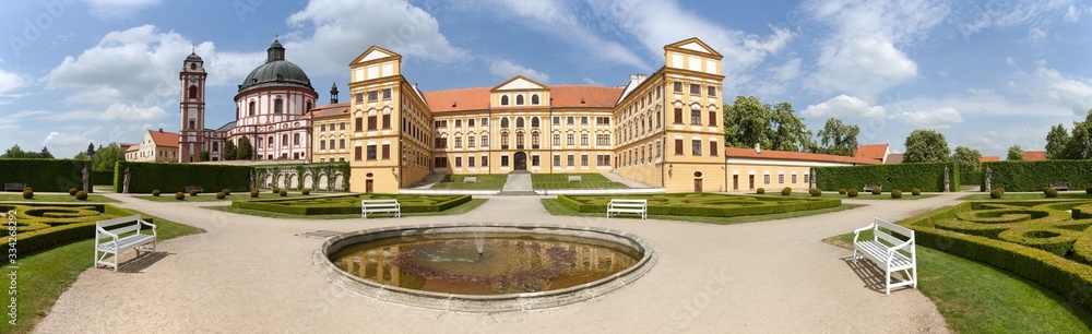 Obraz premium Jaromerice nad Rokytnou baroque and renaissance castle