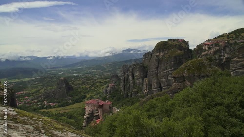Wallpaper Mural landscape in the mountains meteora greece monastery Torontodigital.ca