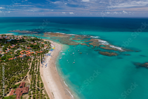 Porto de Galinhas Beach, Ipojuca, near Recife, Pernambuco, Brazil on March 1, 2014. photo