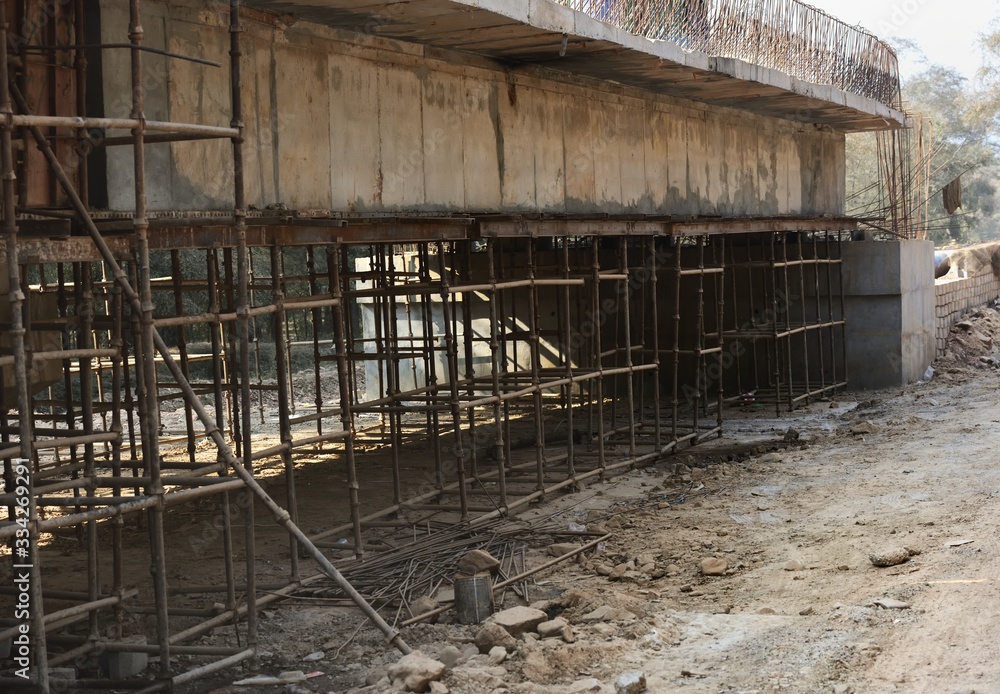 Steel Supportwork to the new bridge structure