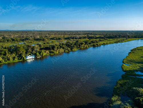 Miranda River photographed in Corumba  Mato Grosso do Sul. Pantanal Biome. Picture made in 2017.