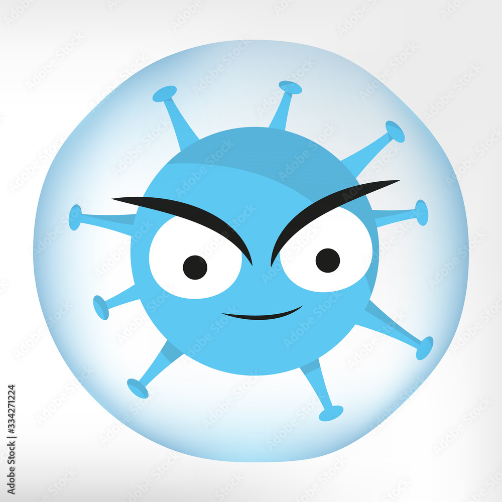 Fototapeta premium Coronavirus 2019-nCoV warning. Vector virus. Novel coronavirus in cloud