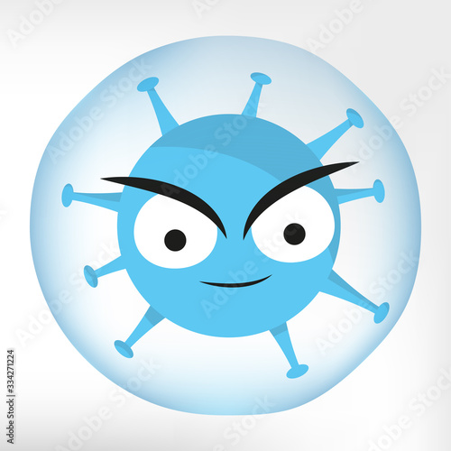 Coronavirus 2019-nCoV warning. Vector virus. Novel coronavirus in cloud