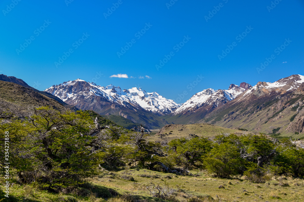 beautiful mountain scenery near El Chalten, patagonia, Argentina