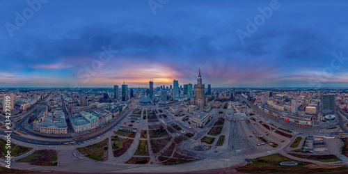 Warszawa panorama sferyczna 360 