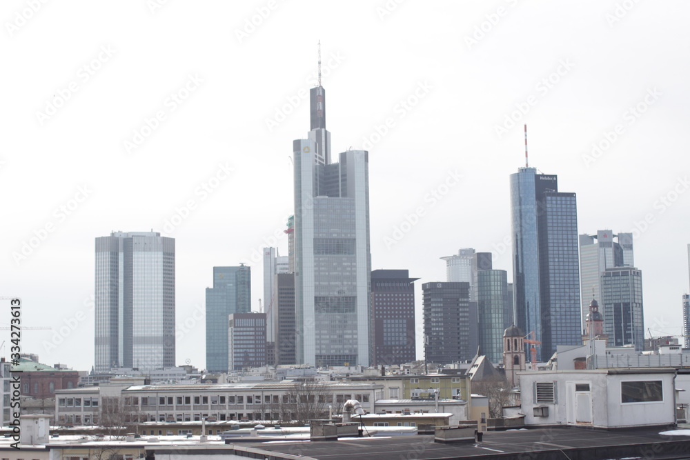 Naklejka premium Frankfurt Skyline
