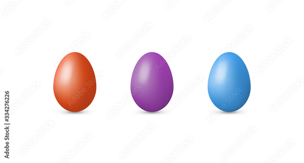 Set easter eggs, realistic effect. Vector illustration. Set easter eggs, realistic effect. Vector illustration.