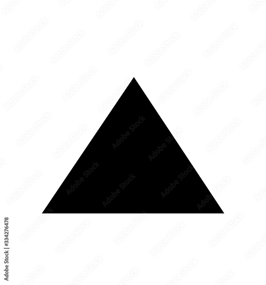 triangle, icon, vector icon isolated on white triangle, icon, vector icon isolated on white