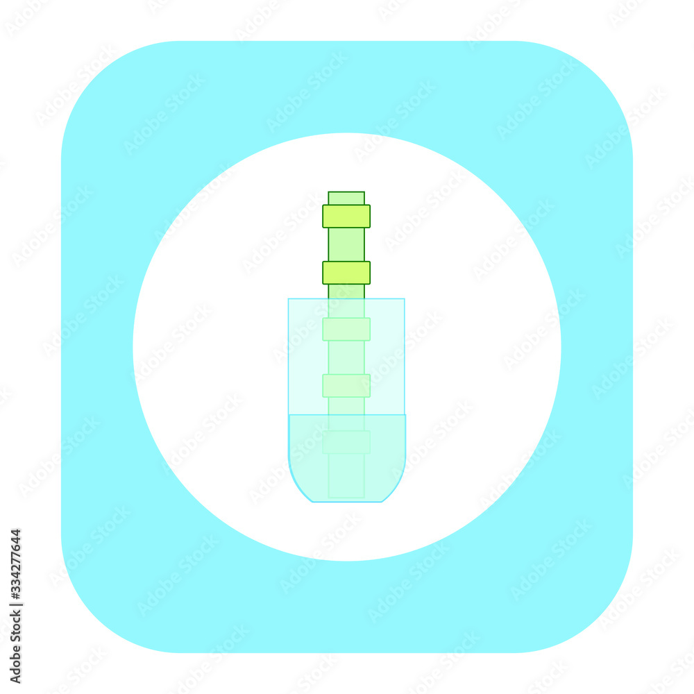 bamboo inside glass vase on white background bamboo inside glass vase on white background