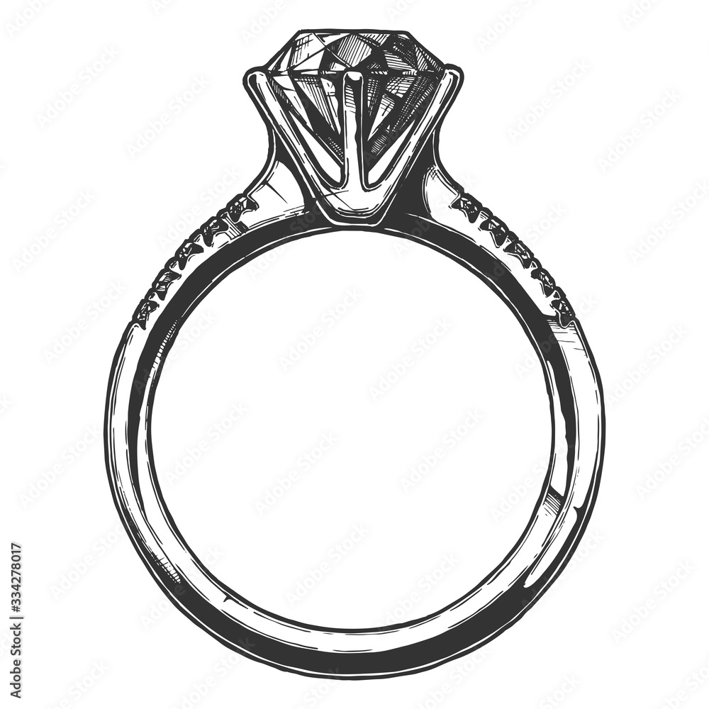 Ring with a big diamond Ring with a big diamond