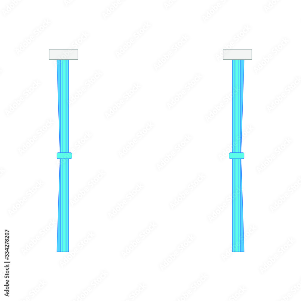 hospital curtains on white background hospital curtains on white background