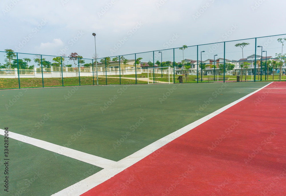 Line inside futsal court