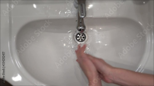 Washing hands with water and soap Coronavirus Prevention Disinfection