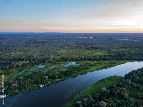 Miranda River photographed in Corumba, Mato Grosso do Sul. Pantanal Biome. Picture made in 2017. © Leonardo