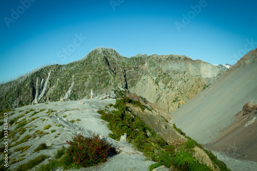 Volcán Chaiten, ubicado en la región de los lagos, patagonia, Chile.