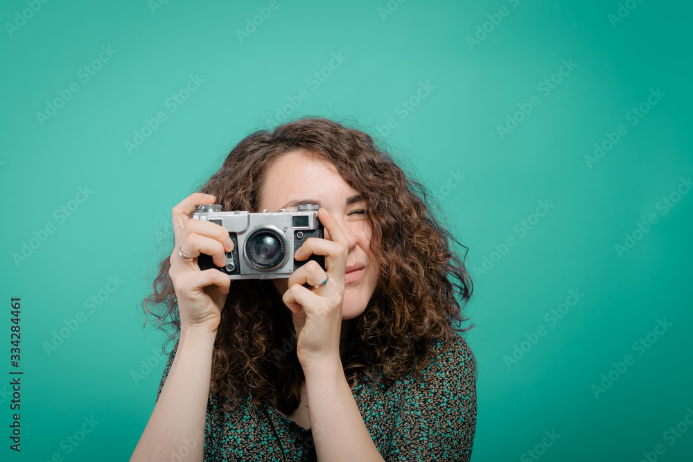 Woman with camera Woman with camera