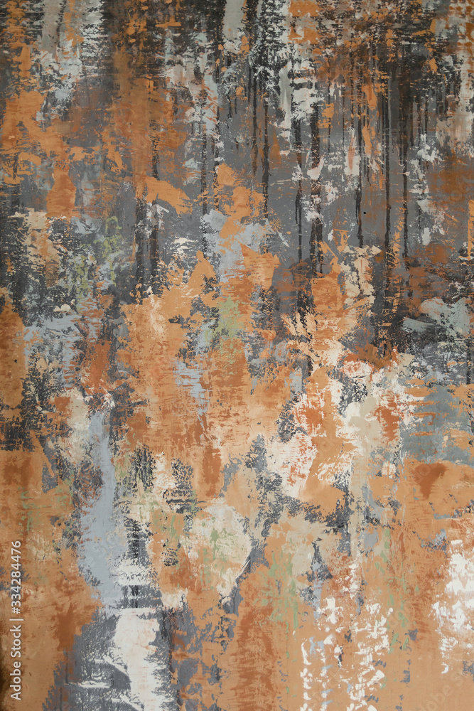 Obraz premium Concrete background. Texture, texture. Art plaster, rusty wall with stains.