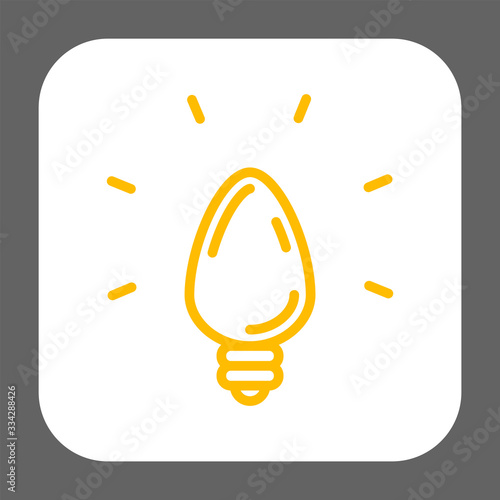 Light bulb icon. Idea symbol.