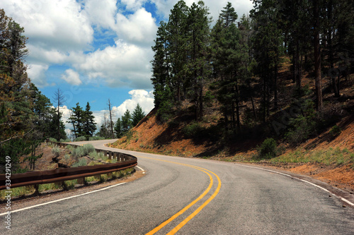 Climbing Road in Santa Fe National Forest