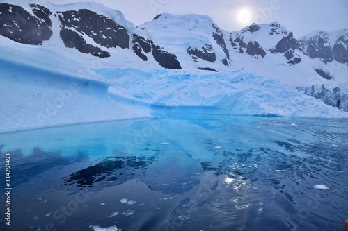 Almirante Brown Base Icebergs , Antarctica 