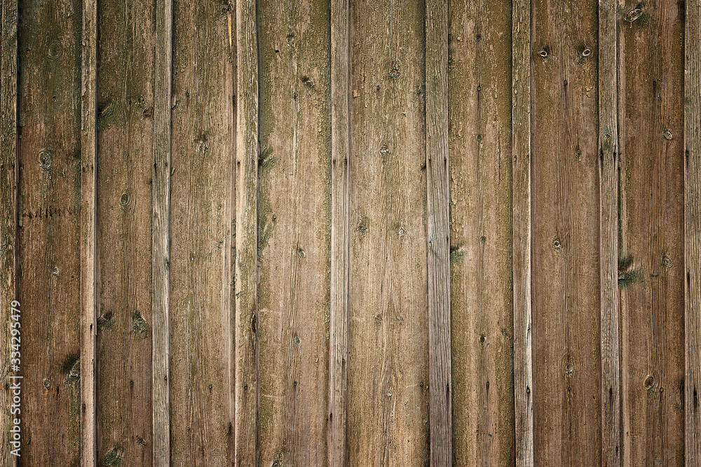 Fototapeta premium Old wooden vintage background. Vertical position. Grunge rustic style.