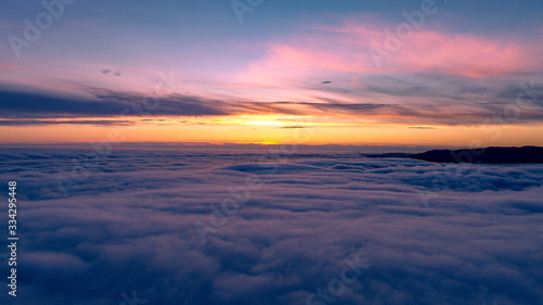 Above the clouds at sunset © Marcus