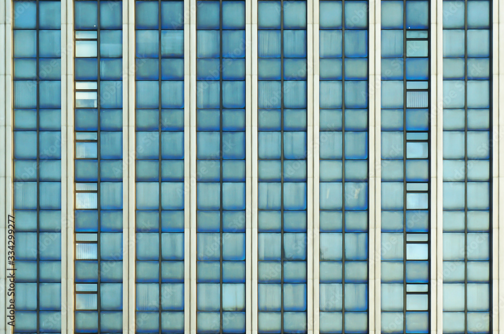 Windows on facade of modern building.