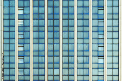 Windows on facade of modern building.