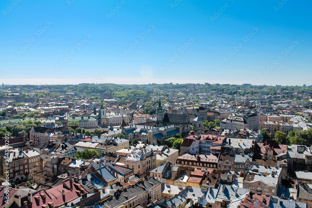 Fototapeta premium Lviv panorama
