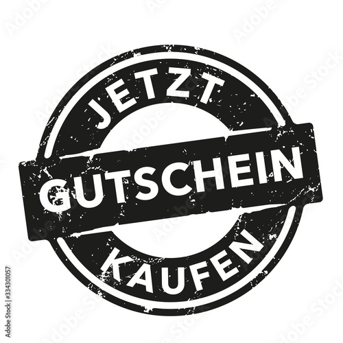 Schwarzer Button Jetzt gutschein kaufen