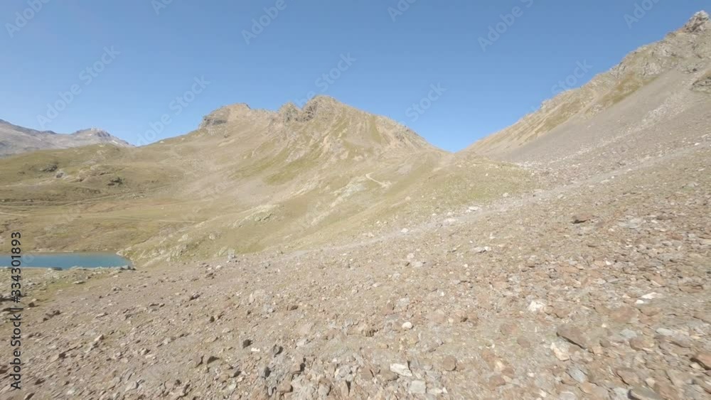 Dolomites aerial view, Drone FPV, color flat Dolomites aerial view, Drone FPV, color flat