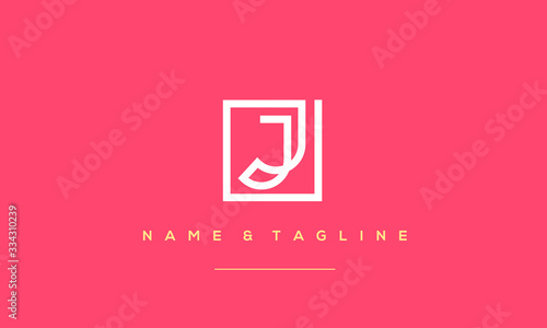 Alphabet letter icon logo J
