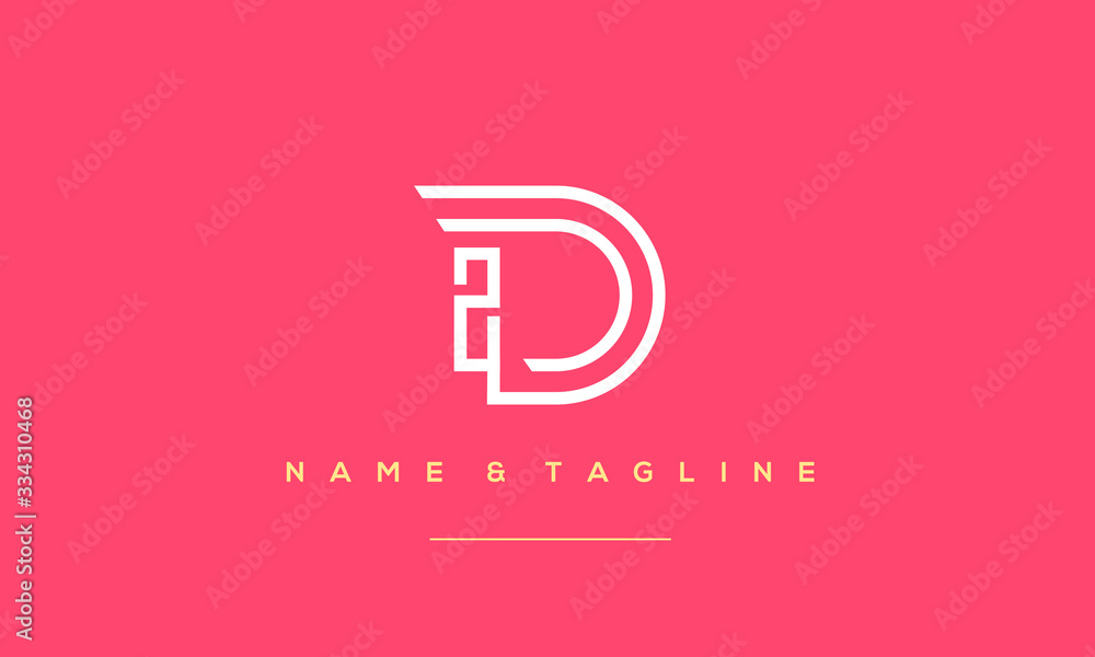 Alphabet letter icon logo ID Alphabet letter icon logo ID