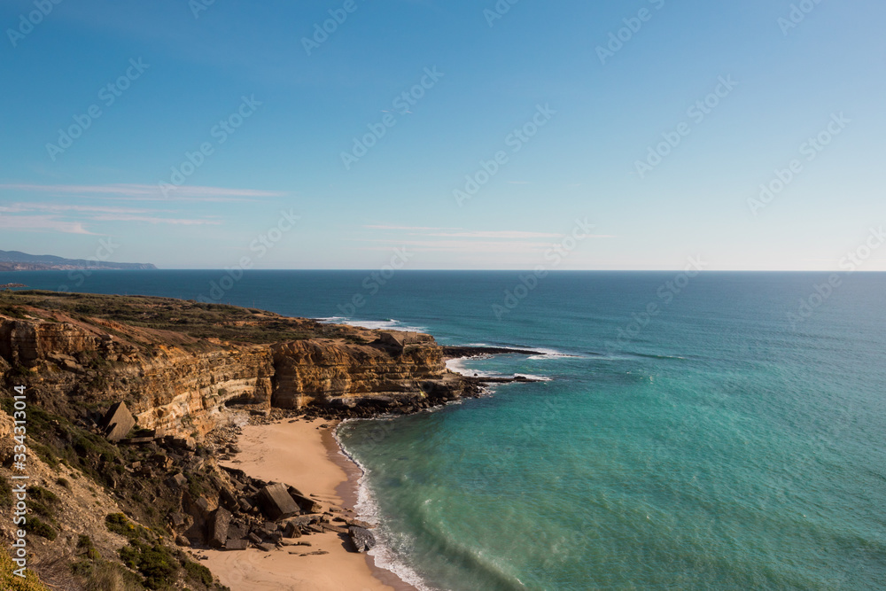 coast of sea in portugal