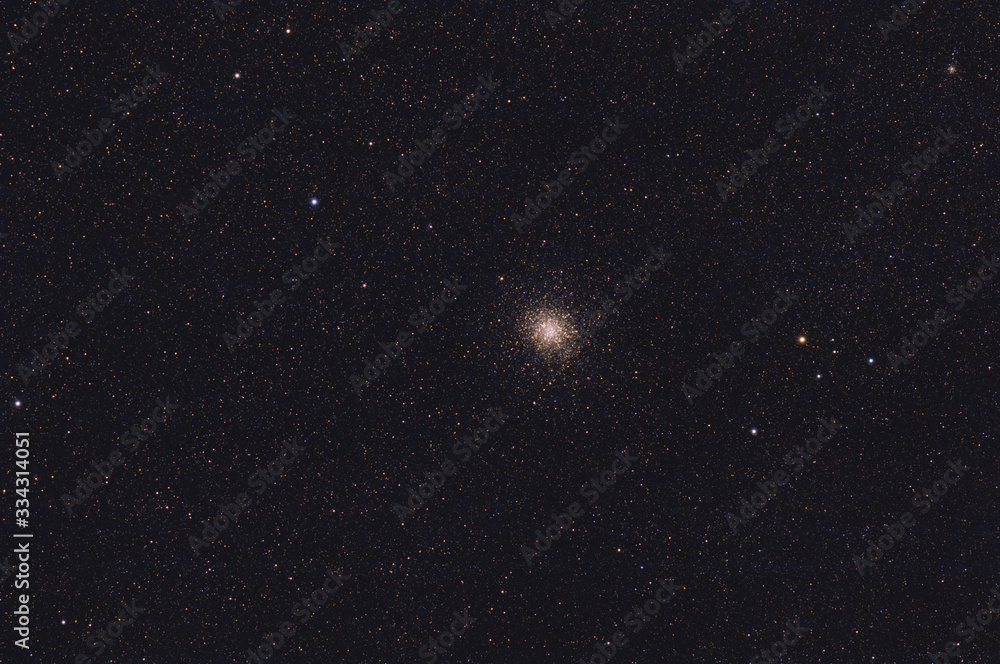 M22  grande ammasso globulare nella costellazione del Sagittario - obrazy, fototapety, plakaty 
