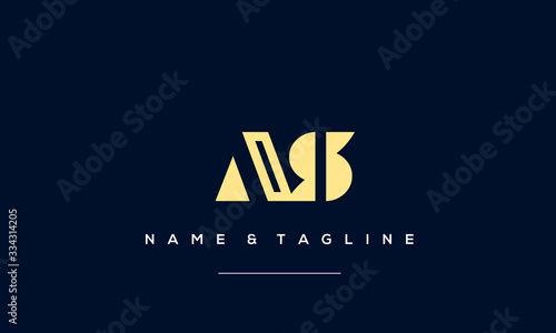 Alphabet letter icon logo AS