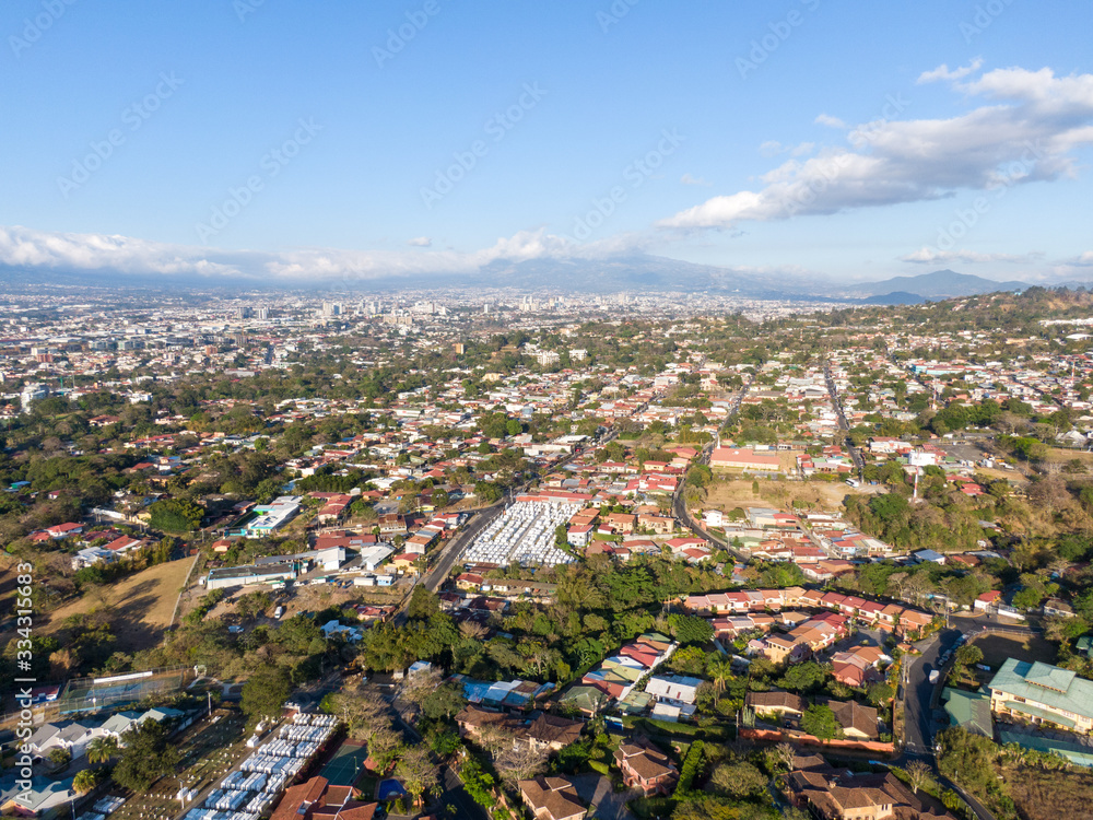 Aerial View of Escazu, Costa Rica