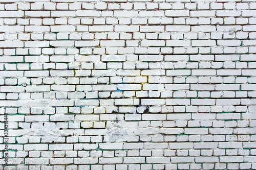 brick wall white brick old masonry