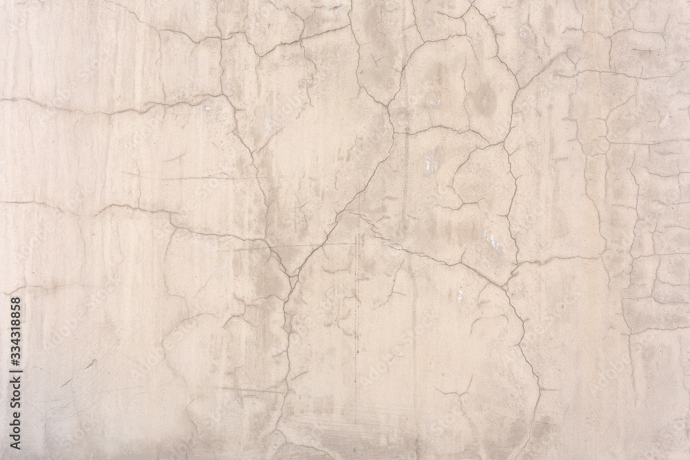 Naklejka premium light concrete wall with slight cracks