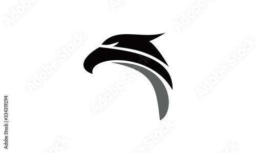 head of eagle logo vector