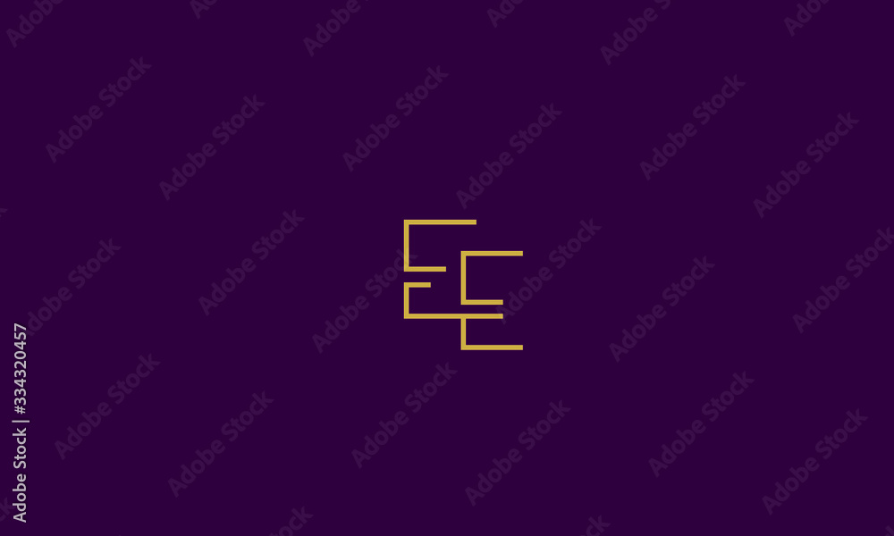 Alphabet letter icon logo EE Alphabet letter icon logo EE