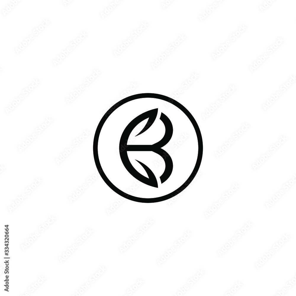 letter B logo icon template