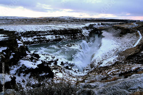 Selfoss waterfall in Vatnajokull National Park. Go explore Viking`s land. Iceland, Europe.