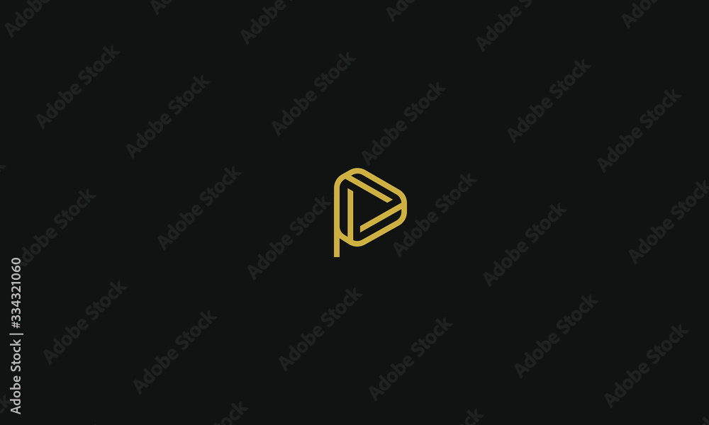Alphabet letter icon logo P and a play button Stock Vector | Adobe Stock
