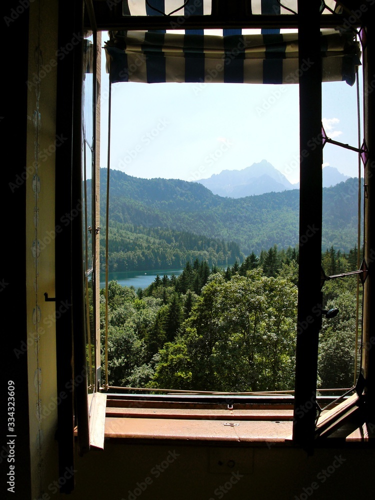 Fototapeta premium Lake Königsee views from Schloss Hohenschwangau