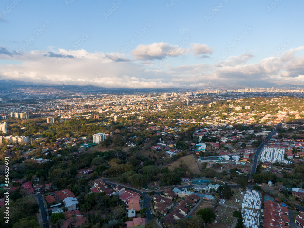 Aerial View of Escazu, Costa Rica